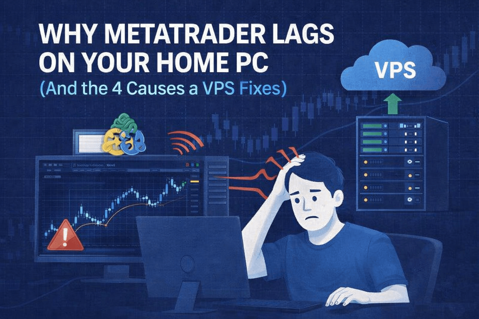 Why MetaTrader Lags on Your Home PC (4 Causes a VPS Fixes)